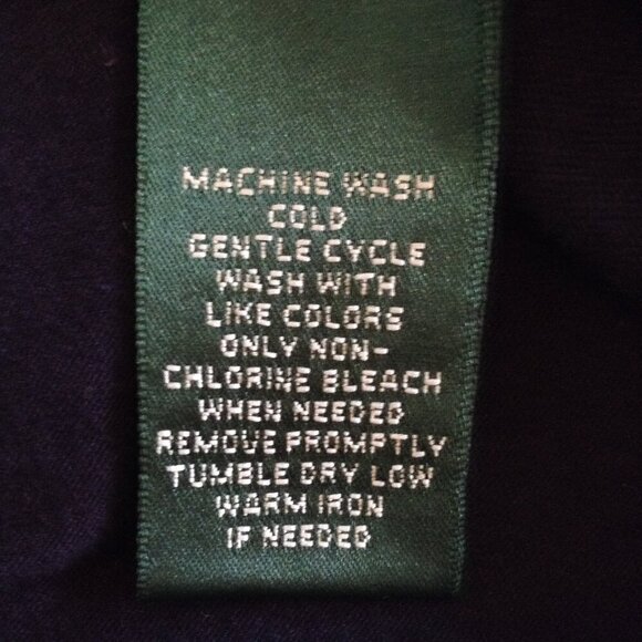 NWT Lauren, Ralph Lauren "XL" "Flash 2" Black Ruffled Peasant Blouse, Boho chic - Picture 6 of 6